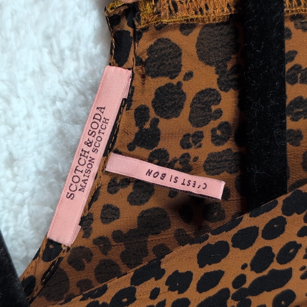 476-Scotch &‎ Soda Animal Print Jumpsuit - Picture 4 of 10